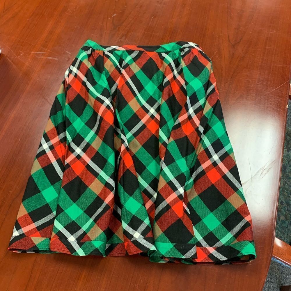 Vintage Handmade Plaid Skirt sz 12